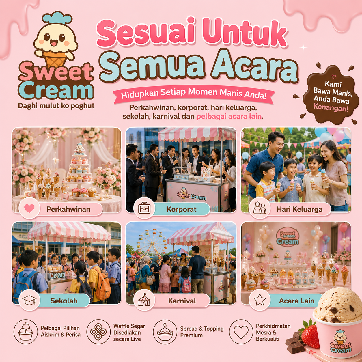 Sesuai Untuk Semua Jenis Acara