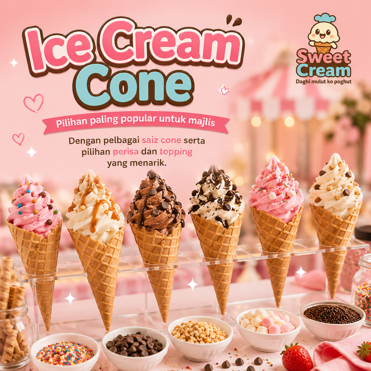 Pakej Aiskrim Dalam Cawan