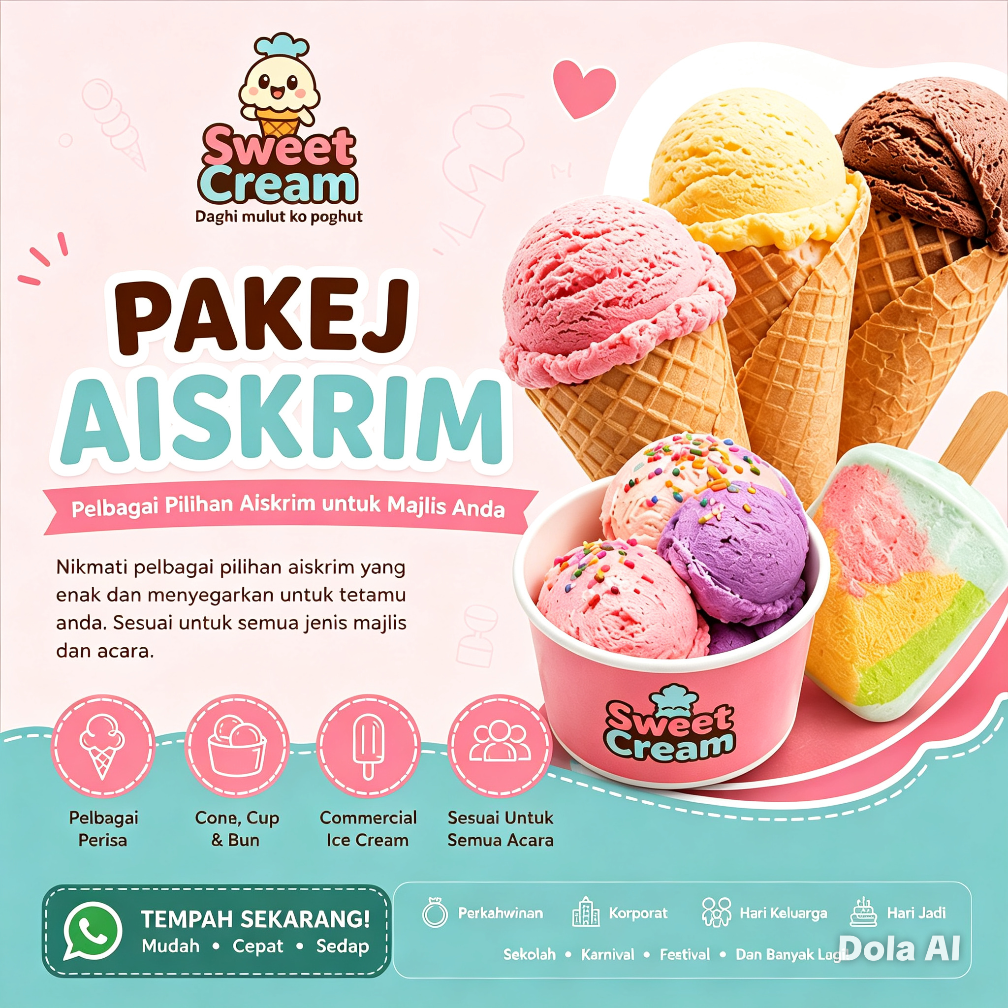 Pakej Aiskrim SweetCream